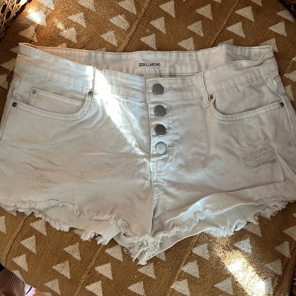 Billabong white shorts
